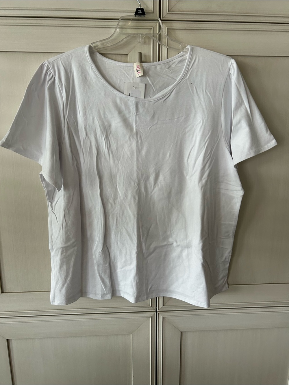 Everyday White Crew Neck Short Sleeve Tee